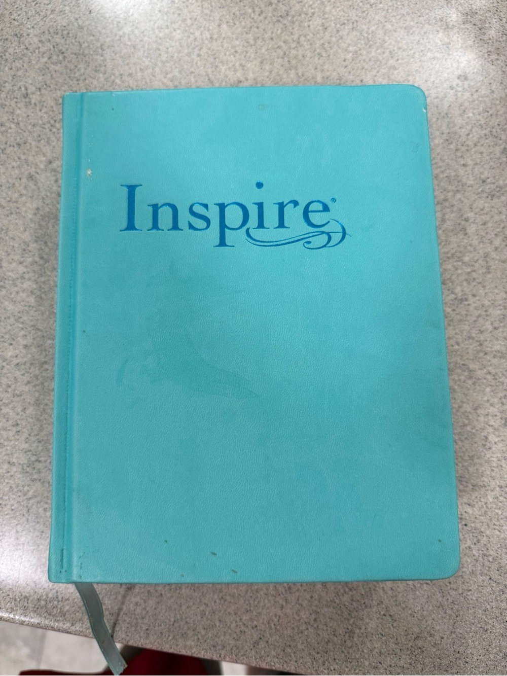 NLT Bible with Teal Cover and Ribbon Bookmark